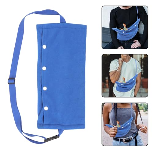 Cabilock Adjustable Small Reptile Sling Carrier Bag for Lizards Bearded Dragons Portable Lightweight Travel Pet Carrier with Capacity and Wear-Resistant Material for Outdoor Use