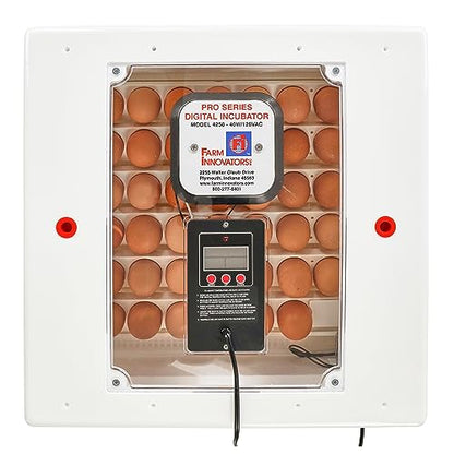 Farm Innovators 41 Egg Digital Circulated Air Incubator w/Auto Turning & Humidity Control - Automatic Incubating Machine for Hatching Chicken Eggs and Poultry Farming