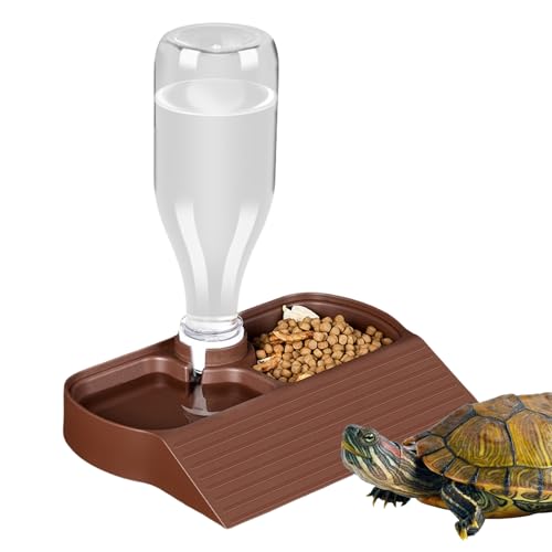 Reptile Water Dispenser – Automatic Feeder | 2-in-1 Large Capacity Water & Food Dish For Lizards, Turtles, Bearded Dragons, Keeps Reptiles Hydrated And Fed, Perfect For Terrariums, Indoor Pets & Repti - color: B