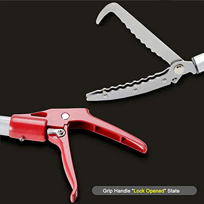 Snake Tong Rattle Snake Reptile Catcher Grabber,with Wide Jaw and Comfortable Grip Handle, Handling Tool Equipped with Snake Hook and Bagging,More Professional (43 Inch（110cm）) - style: 43 Inch（110cm）