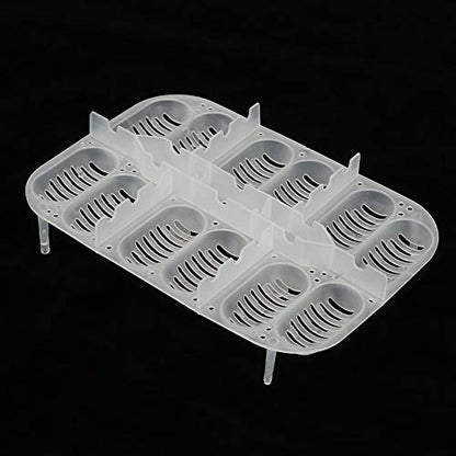TOPINCN 12 Slots Reptile Egg Breeding Hatchery Box Reptile Egg Incubator Hatcher Hatching Box Reptile Incubation Egg Tray for Lizard Snake with Thermometer