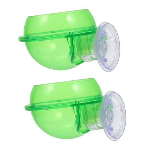 Milisten 2pcs Reptile Feeders Cups Capacity Water and Food Bowls for Lizards Geckos and Other Reptiles Easy to Clean and Maintain