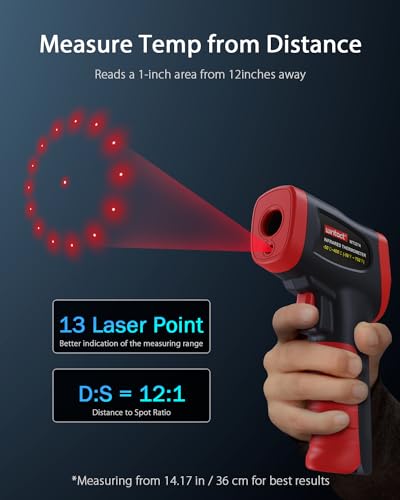 Wintact Infrared Temperature Thermometer Gun, Digital Non-Contact Laser Temp Gun Measuring Surface & Ambient Temperature for Kitchen Cooking Food Pizza Oven Grill Meat -58℉ to 752℉