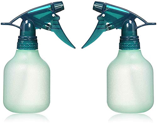 Rayson Empty Spray Bottle Refillable Container, Fine Mist Sprayer Trigger Squirt Bottle for Taming Hair, Hair styling, Watering Plants, Showering Pets (2 Pack, Green)