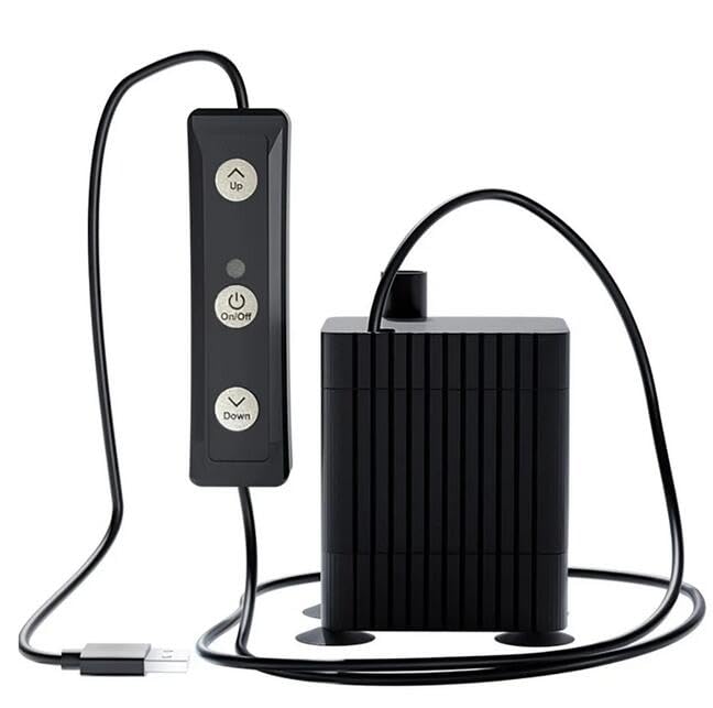 USB Mini Water Pump, Fish Tank Circulation DC 5V Micro Pump Adjustable Power Silent Submersible Bottom Suction Pump 120L/H