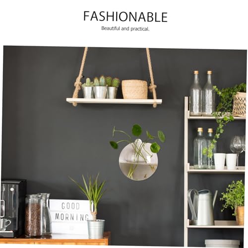 KESYOO Glass Wall Hanging Planter Hydroponic Vase Fish Bubble Tank Modern Decorative Terrarium for Indoor Plants