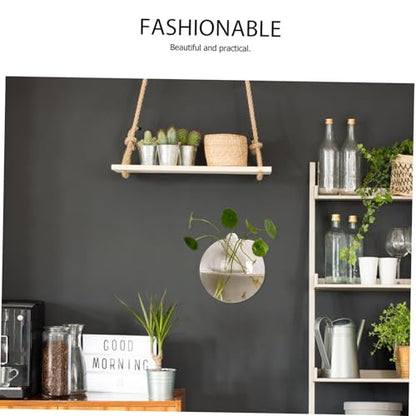 KESYOO Glass Wall Hanging Planter Hydroponic Vase Fish Bubble Tank Modern Decorative Terrarium for Indoor Plants