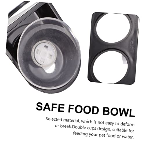 BESPORTBLE Reptile Feeding Ledge Set with Suction Cup Detachable Water Feeder and Food Bowl for Geckos Lizards Tortoises and Other Reptiles Easy to Clean Durable Design Set