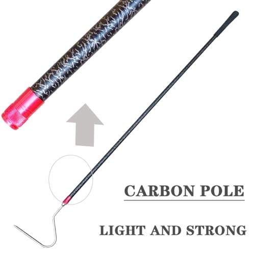 48'' Carbon Snake Hook Catcher Stick Tongs Grabber Reptile Pick-up Handling Tools, for Catching,Moving Snakes（2 Pack 2025 New Launch
