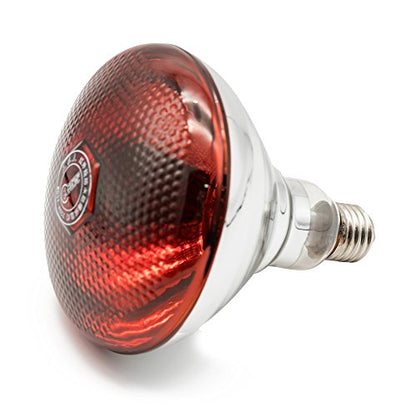 Infrared Bulb Red Hard Explosion-Proof Glass Infrared Heating Lamp for Chicken,Pet,Bathroom Warming Light Bulb(250w,120v) - color: Dark Red