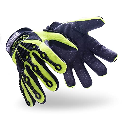 HexArmor Cut-Resistant Impact Protection High-Visibility Work Gloves | Chrome Series® 4026 | Small - color: Chrome Series 4026, size: Small (Pack of 1)