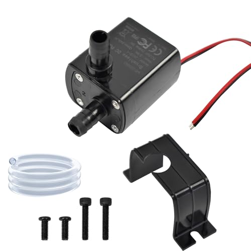 CONQUERALL 24V DC Brushless Solar Fountain Pump 63GPH 9.8ft 5W with 3.3ft Tube for Hydroponic and Nutrient Solution Circulation - color: 24v 5w 240l/H 3m Head Dual Wire