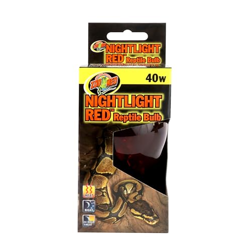 Zoo Med Nightlight Red Reptile Bulb, 40 Watts - size: 40 W