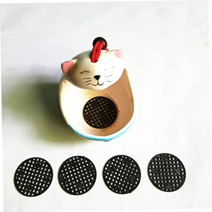 100pcs Flower Pot Hold Mesh Pad Plastic Drainage Covers for Planters Flower Pot Grid Mat Prevent Soil Loss and Leak Reusable and Breathable