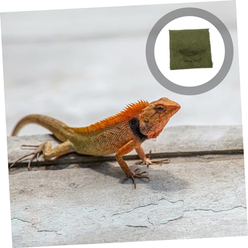 Crab Cage Pad Reptile Tank Accessories Reptile Carpet Mat Imitation Grass Bedding Terrarium Liner for - size: 20.00X20.00X0.50CM