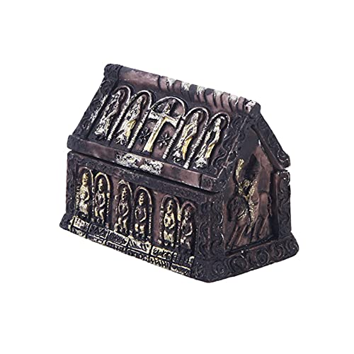Aquarium Fish Tank Coffin Decorations Reptile Turtle Lizard Spider Tanks Ancient Egypt Terrarium Death Décor Ornament Pet