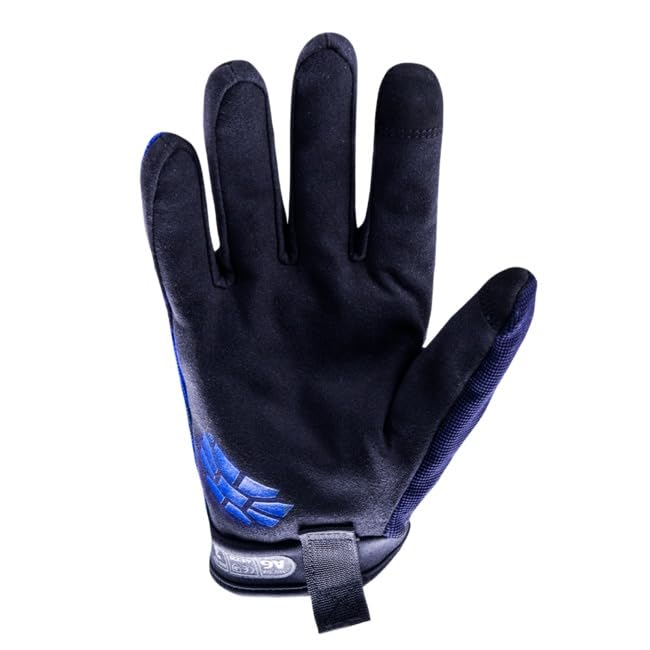 Hexarmor Cut Resistant Gloves, Blue/Black, L, PR - color: Chrome Series Mechanic's+ 4018, size: Large (Pack of 1)