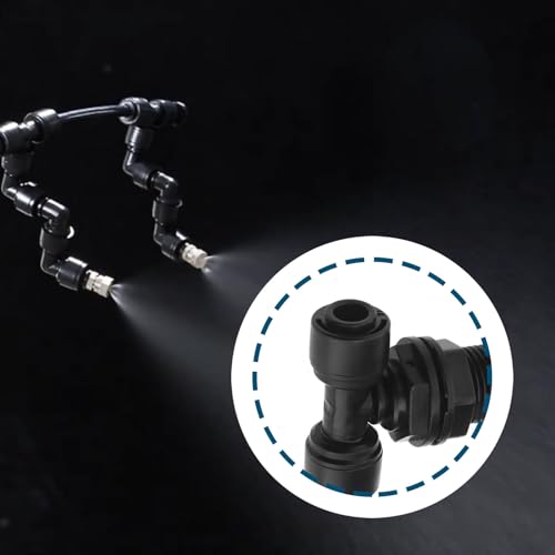2-Pack Reptile Mister Nozzles 360° Adjustable Nozzles Reptile Fogger Mist for Rainforest Tank Flower Aquarium System (Single Head) - size: Single Head
