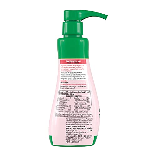 Miracle-Gro Tropical Houseplant Food - Liquid Fertilizer for Tropical Houseplants, 8 fl. oz., 2-Pack - size: 2 Pack, style: Plant Food