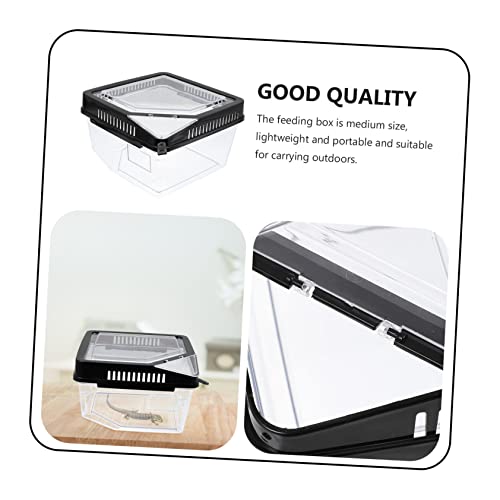 POPETPOP Plastic Reptile Breeding Box Geckos Cage Reptile Terrarium Easy to Use Pet Supplies