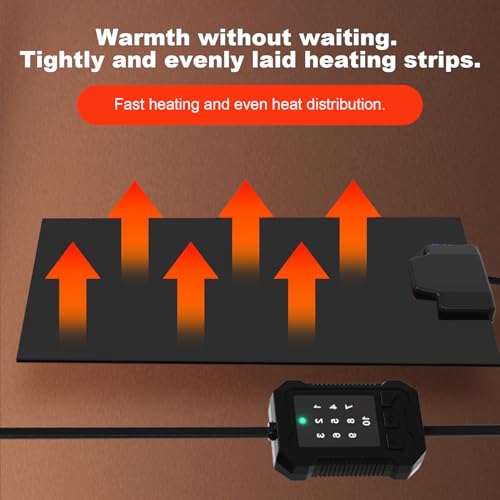 Reptile Heat Mat - 14W Under Tank Heating Pad, Temperature Control Pad, Terrarium Warmer | 14W Adjustable Thermal Mat for Hermit Crab Gecko Lizard Spider Turtle Snake Pet Habitat Amphibian