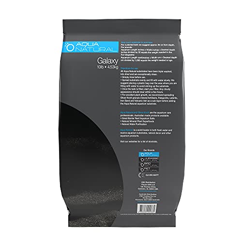Aqua Natural Substrate, Galaxy Sand, 10lb | Aquascaping, Aquariums, Vivariums, Terrariums - size: (Pack of 1)