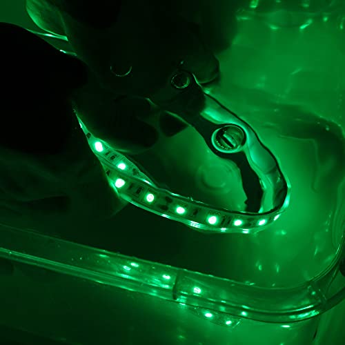 Boat Lights, Green LED Light Strip Underwater 12 Volt IP68 Waterproof Outdoor Lighting Products Boat Accessories Navigation Boat Lights Bow and Stern Led for Pontoon Kayak Pool Fish Marine... - color: Green