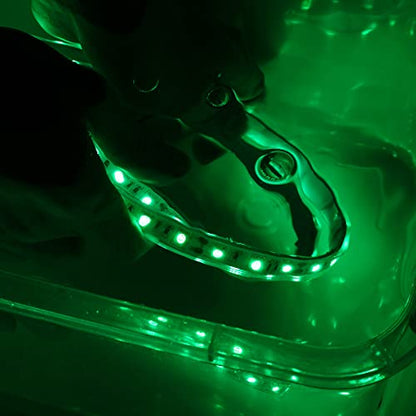 Boat Lights, Green LED Light Strip Underwater 12 Volt IP68 Waterproof Outdoor Lighting Products Boat Accessories Navigation Boat Lights Bow and Stern Led for Pontoon Kayak Pool Fish Marine... - color: Green