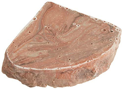 Fluker's Corner Rock Bowl, Food & Water Dish for Hermit Crabs, Medium 6" - size: Medium