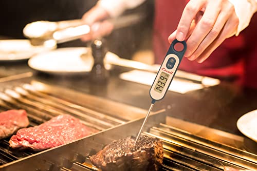 Escali Long Stem Digital Thermometer for Meat, Frying, Cooking, Candy and Kitchen Use, Extra Long 5.6-Inch Probe, Blue - color: Digital Blue, size: One Size