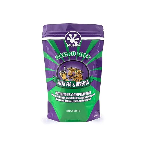Pangea Gecko Diet with Fig & Insects™ 16 oz (1 lbs) - size: 1 Pound (Pack of 1)