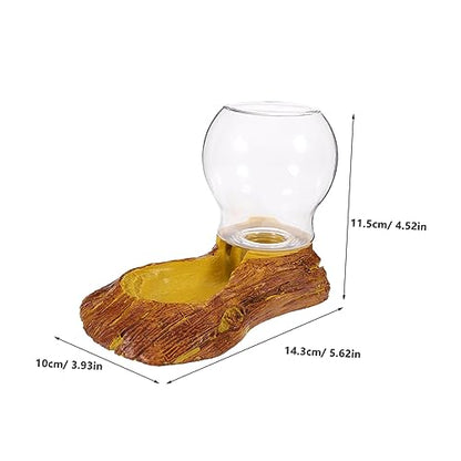 Automatic Resin Waterer for Turtles and Lizards 1.5L Capacity Crawler Water Dispenser Landscape Decoration for Reptile Terrariums
