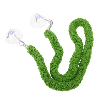 Reptile Climbing Vine Rope 50cm Flexible Faux Moss Vine Swing for Terrarium Habitat Decor Suitable for Jumping Spiders Bearded Dragons and Chameleons