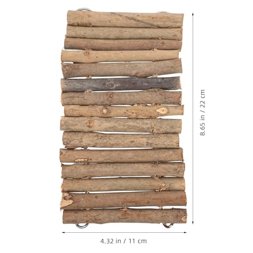 Homoyoyo Wooden Turtle Climb Platform and Reptile Hideout Cave Natural Wood Stick Terrarium Habitat Decor for Indoor Reptile and Tortoise Basking Shelter