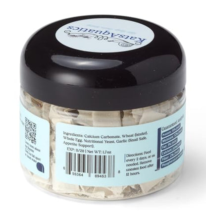 Calcium + Protein, for Strong Shells, Healthy Molts, 100% Natural, Does Not Dissolve in Water, Fast Sinking for Aquatic Shrimp, Snails, Plecos and More! Biologist Made in USA