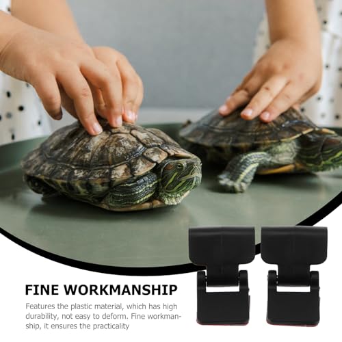 BESPORTBLE 4pcs -Escape Lock - Escape Tank Reptile Terrarium Lock Amphibia 10 Gallon Tank Lizard Aquarium Lid Clips Reptile Pet Tank Fish Tank Cover Turtle Tank Plastic Cover Clip