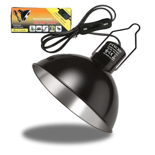 8.5-inch Standard lamp Dome for Reptile Heating Lamps, Object Heat Ceramic Heat emitters, up to 200W for Bearded Dragons Turtles Snakes and Lizards Lamps E26