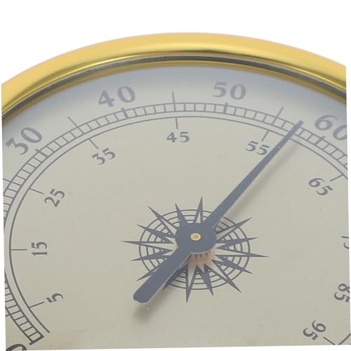 COHEALI Analog Hygrometer 72mm Golden Humidity Gauge No Battery Mechanical Thermometer for Wine Cellar Terrarium Office Desk Indoor Humidity Measurement