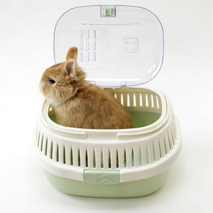 Hamster Carrier Guinea Pig Carrier 13 X 11 X 8 in Portable Hamster Travel Cage with Ventilation Holes Outdoor Small Pet Carrier for Rat Gerbil Rabbit Hedgehog Squirrel Mouse Bunny - color: Green