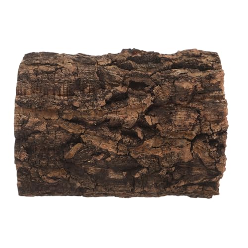 Reptile Hide Cave - Natural Cork Bark Lizard Hideout - Arched Tree Bark Tunnel for Gecko Turtle Snake Hermit Crab Climbing and Resting 6x4'' - size: 15.00X11.00X8.00CM
