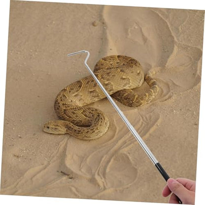balacoo Retractable Reptile Hook Snake Catching Tool for Moving Handling Snakes Portable Accessory and Reptile Collectors