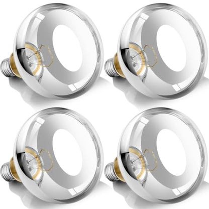 250W Clear Heat Lamp Bulbs, 8000 Hours Rated, R40 Bathroom Shower Incandescent Light Bulb, Infrared Heating for Chickens, Reptiles, Pets, Food, E26 Base, 4 Pack - color: White, size: 4 Pack