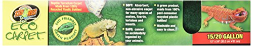 Zoo Med Eco Carpet for 15 Gallon Tanks (Pack of 2) - size: Pack of 2