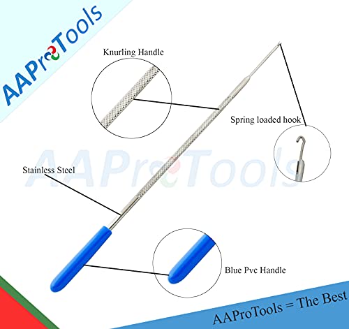 Captive Spring Hook Stainless Steel 7" Length