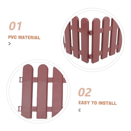 TOYANDONA 4pcs Tortoise Enclosure Durable Outdoor Turtle Playpen Fencing for Lawn and Planters Lightweight Easy Assembly Shape Safe for Pets