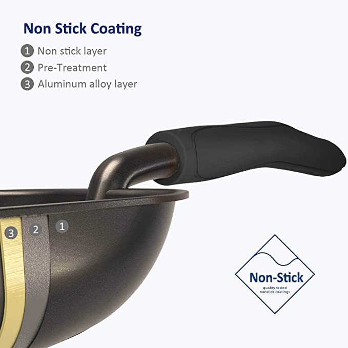 WePet Cat Litter Scoop, Non-Stick Plated Aluminum Alloy Sifter, Kitty Durable Metal Scooper, Deep Shovel, Long Handle, Kitten Pooper Lifter, Size Medium, Coated Black Body with Black Handle - color: #06 Black, size: Medium