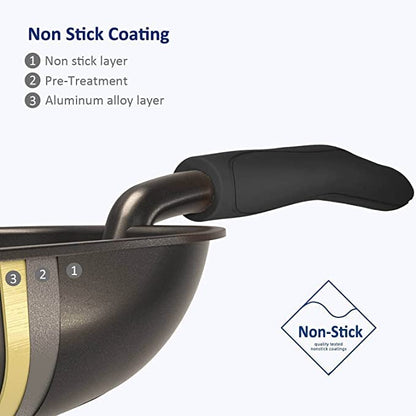 WePet Cat Litter Scoop, Non-Stick Plated Aluminum Alloy Sifter, Kitty Durable Metal Scooper, Deep Shovel, Long Handle, Kitten Pooper Lifter, Size Medium, Coated Black Body with Black Handle - color: #06 Black, size: Medium