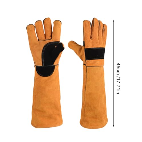 Animal Handling Gloves - Bite Proof Safety | Protective Gloves For Grooming, Work, Gardening, Cutting, Kitchen, Welding, Construction, Bathing | Durable Safety Guard For Handling Animals At Home Or Wo