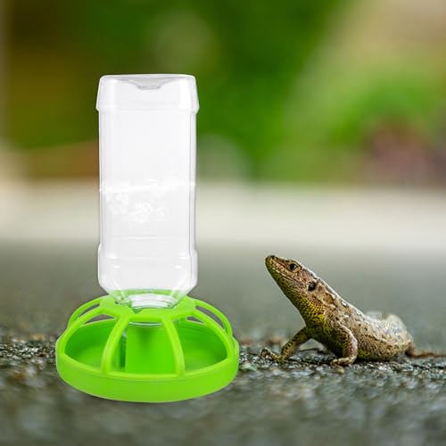 Cabilock Automatic Water Feeder for Reptiles, Reptile Water Drinking Bowl with Reservoir, Pet Drinking Tool for Turtles, Lizards, and Snakes, Suitable for Terrariums and Pet Supplies