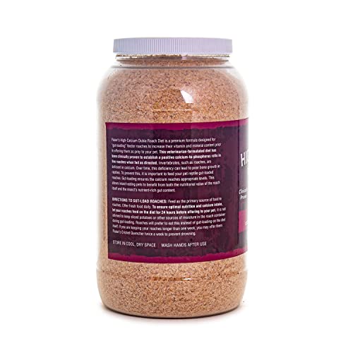 Fluker's High Calcium Dubia Roach Diet, Can Be Used as a Gut-Loading Food or Bedding, 3.75 lbs. - size: 3.75 Pound (Pack of 1)